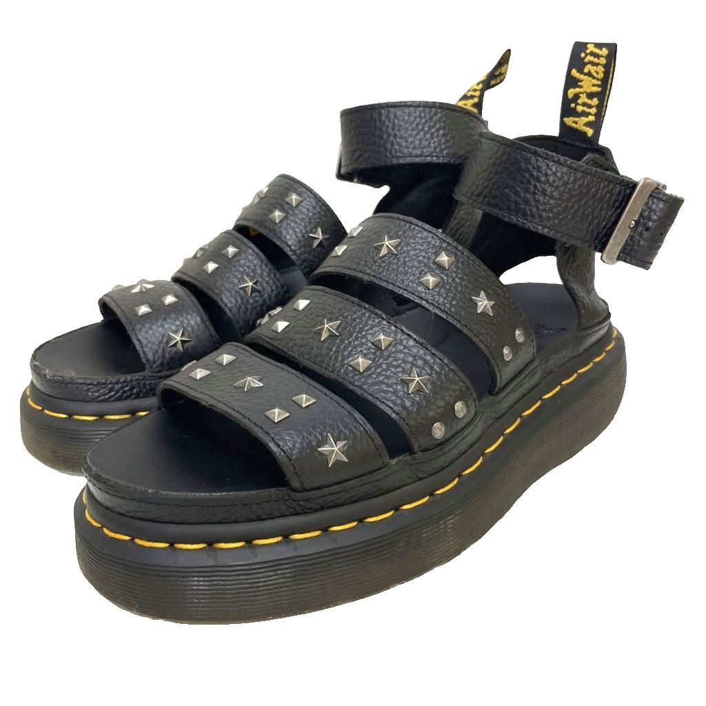 A16557 ドクターマーチン CLARISSA Ⅱ HDW ハトメサンダル黒5 新作の