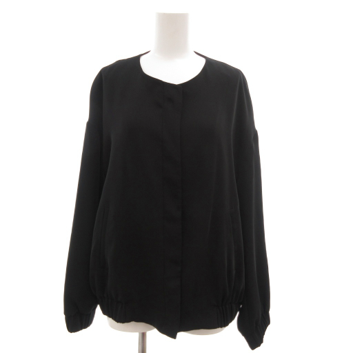 ザラ ベーシック ZARA BASIC ボンバージャケット ブルゾン L 黒 