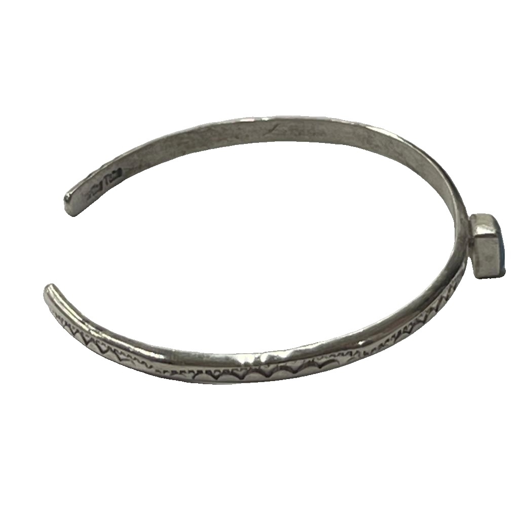 ロイストンターコイズ Lambert Tahe バングル ブレスレット スクエア