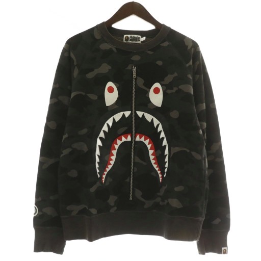 アベイシングエイプ A BATHING APE トレーナー スウェット 長袖 クルー 