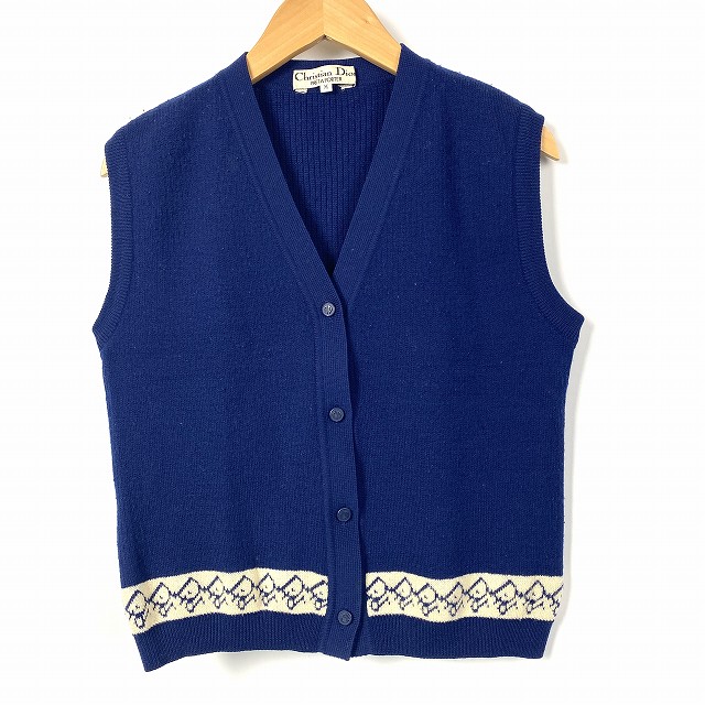 クリスチャンディオール Christian Dior ベスト ニット ウール100  