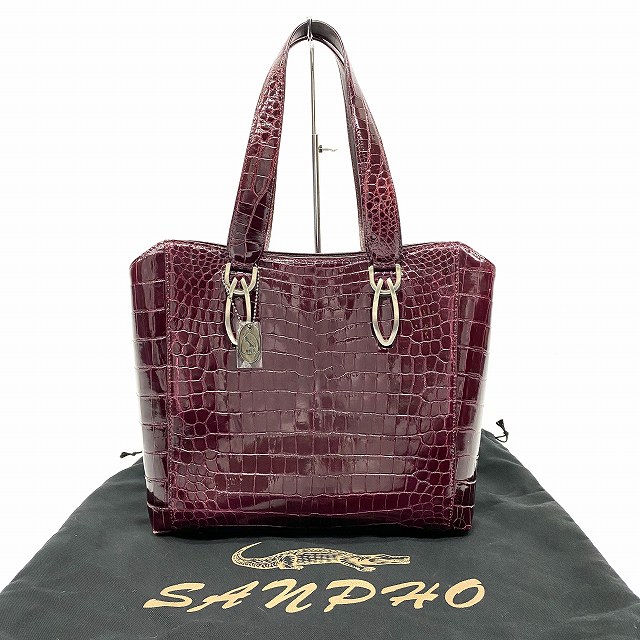 クロコダイル バッグ 本物 日本製 JRA認定 ブラック ハンドバッグ 新品 