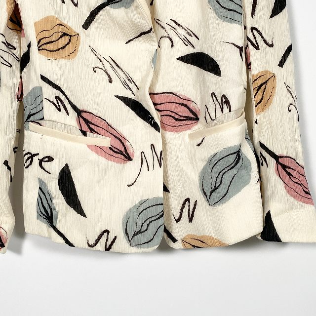 ソニアリキエル SONIA RYKIEL シルクジャケット 上着 長袖 花柄 