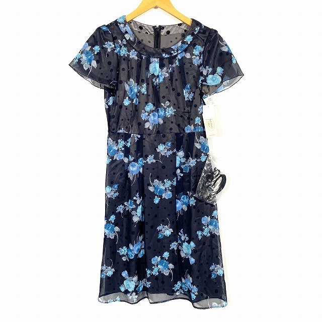 未使用品 アリスバーリー Aylesbury ワンピース 半袖 花柄 水玉