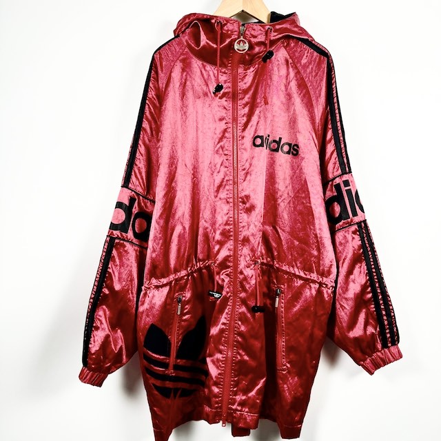 アディダス adidas 90年代 銀タグ ナイロンジャケット トレフォイル 