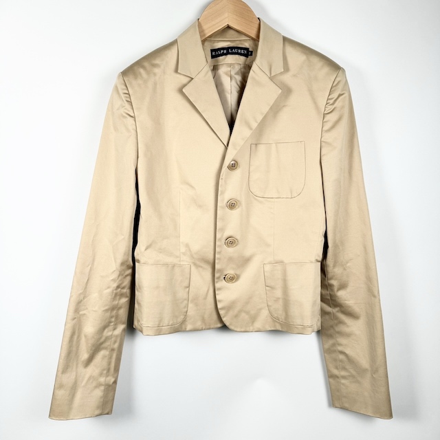 ベージュ ショートジャケット 長袖 アウター シャツ 長袖 ショート丈 スタイルアップ ショートな丈感が