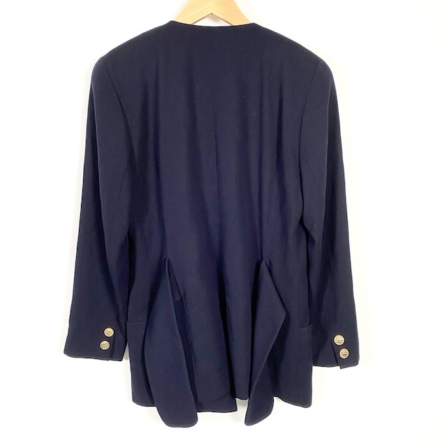 フォクシーブティック　ニットカーディガン　紺色　金ボタン　ニットジャケット　上品 44917 Knit Jacket 
