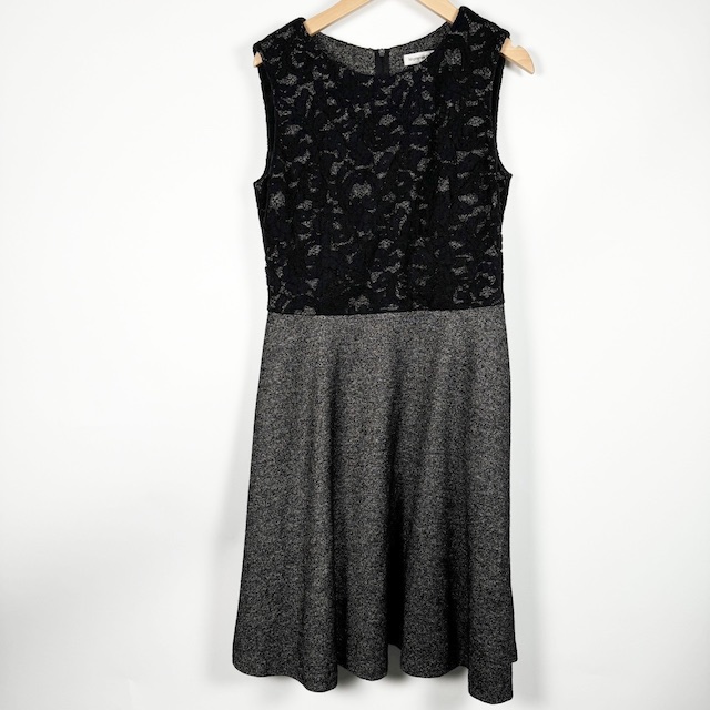 エムプルミエ ブラック M-Premier BLACK ノースリーブ 切替ワンピース