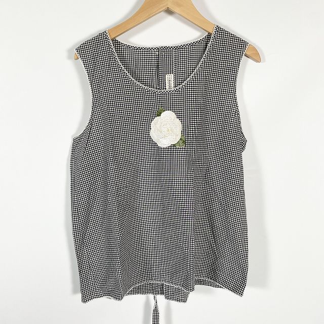 金子功のギンガムチェックピコフリルドレス ピンクハウス☆ピコフリル
