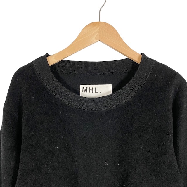 マーガレットハウエル ニット セーター 毛 ウール 黒 ブラック BRITISH WOOL | MARGARET HOWELL