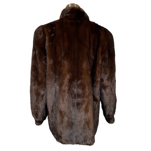 ランブルトン Rambulton デミバフミンク 毛皮 コート リアルファー茶