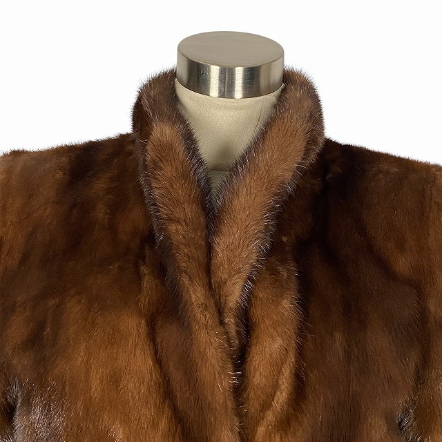 Christian Bahn Fine Furs デミバフミンク 毛皮 コート リアルファー