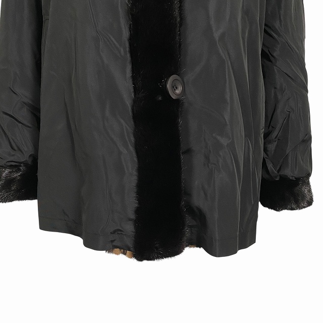 【リアルファー】コート ラムレザー リバーシブル 毛皮 黒 ブラック gioana_13.jpg