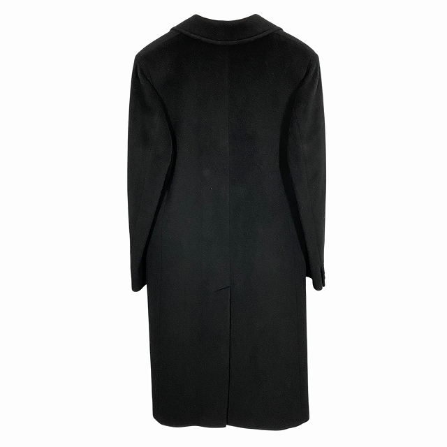 MaxMara 黒 ロングコート 38