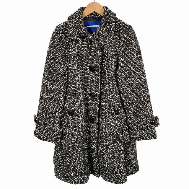 バーバリーブルーレーベル BURBERRY BLUE LABEL ロングコート ツイード