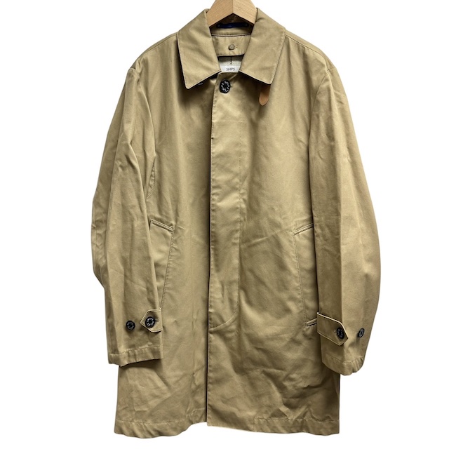 シップス ステンカラーコート ライナー付 比翼仕立て ベージュ XL シップス SHIPS 2WAY ステンカラーコート ライナー付き 比翼仕立て