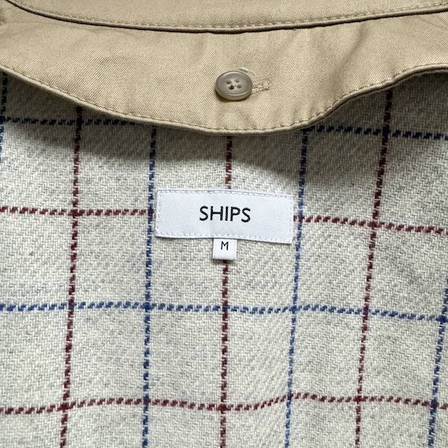 シップス SHIPS 2WAY ステンカラーコート ライナー付き 比翼仕立て
