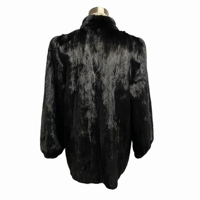 サガミンク SAGA MINK ミンクコート 毛皮 リアルファー 黒 ブラック 13
