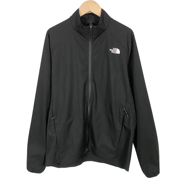 ザノースフェイス THE NORTH FACE エイペックスライトジャケット NP21989 ロゴプリント 黒 ブラック M レディース ザノースフェイス THE NORTH FACE エイペックスライトジャケット