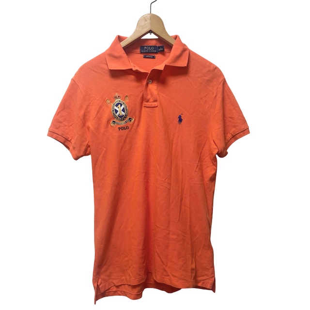 ラルフローレン ポロシャツ トップス 半袖 ロゴ刺繍 綿混 白色 ベビー80cm ラルフローレン RALPH LAUREN ポロシャツ トップス 半袖 ロゴ刺繍 紫