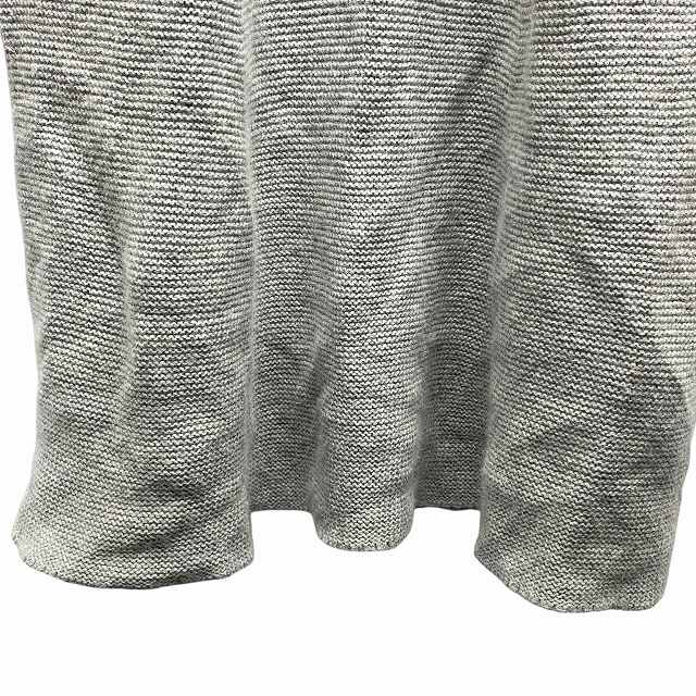 アナイ ANAYI オフタートルネック ニットワンピース アンゴラ混 灰色