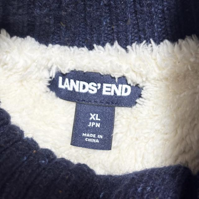 lands'end ランズエンド コットン カーディガン ニット XLサイズ LANDS'END - ランズエンド カーディガンの通販 by Yangmay's shop
