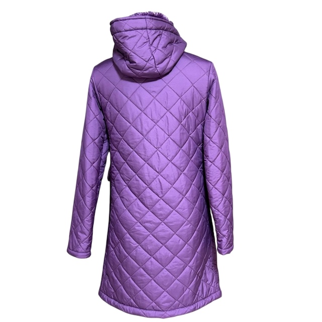 極美品✨マッキントッシュ キルティングコート 裏ボア サイズ40 パープル マッキントッシュ MACKINTOSH 長袖キルティングコート ロゴボタン 裏