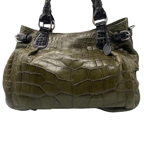 モコロ MOCORO 2WAY アリゲーター ハンドバッグ ショルダーバッグ