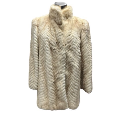 ROTINY FUR ミンク MINK 毛皮 コート リアルファー ホワイトミンク 13 