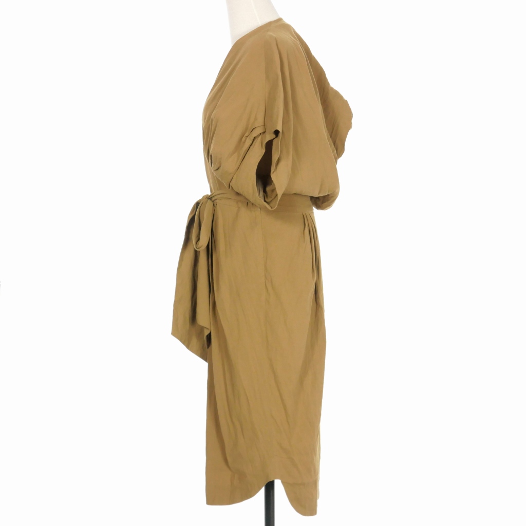 マメクロゴウチ Mame Kurogouchi 18SS リボン ロングワンピース  