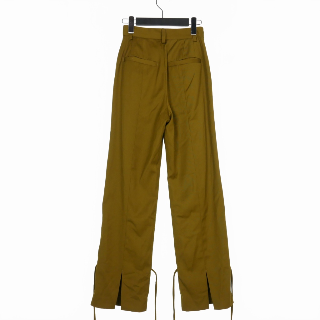クラネ CLANE 21AW HEM SQUEEZ 2WAY PANTS ストレートタックパンツ 