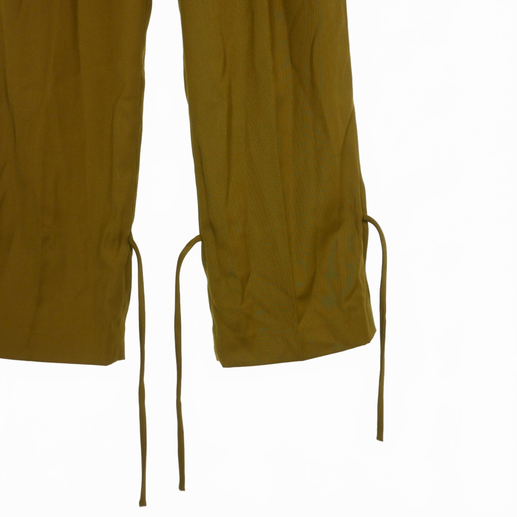 クラネ CLANE 21AW HEM SQUEEZ 2WAY PANTS ストレートタックパンツ 