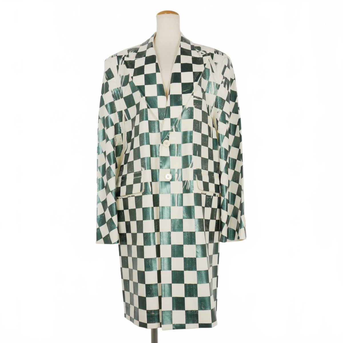 MM6 チェック柄 ロングコート Sサイズ MM6 - mm6 オーバーサイズ チェック コートの通販 by B's shop