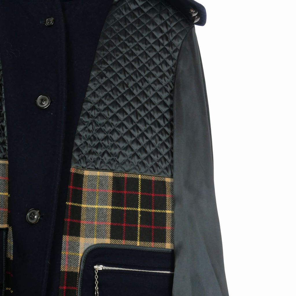 メゾンマルジェラ　メンズ　パッチワーク　コート　サイズ44 メゾンマルジェラメンズパッチワークコートサイズ44