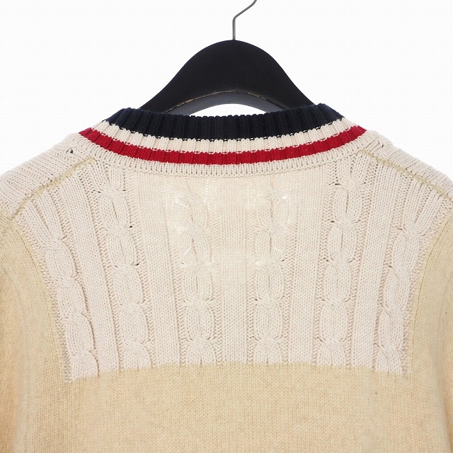 マルジェラ切り替えニットセーター