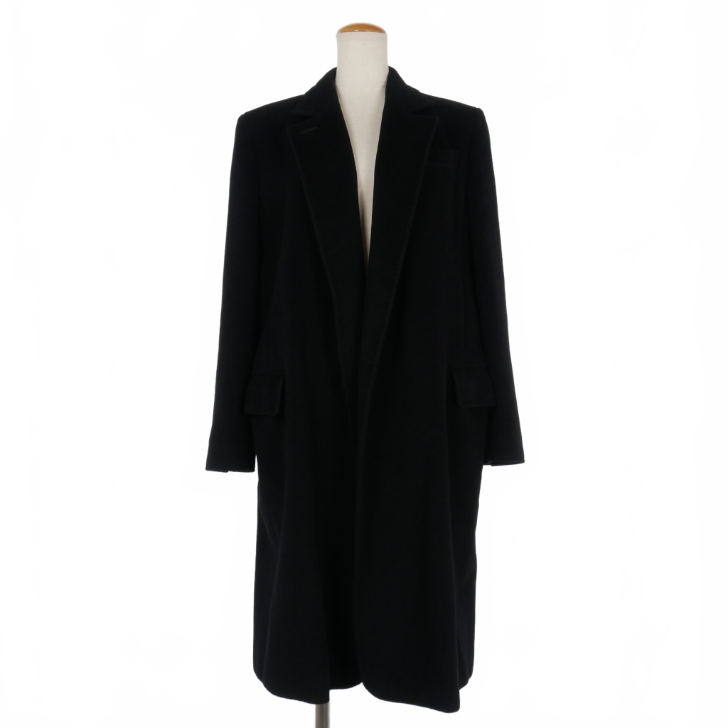 マックスマーラ MAX MARA 白タグ ウール アンゴラ チェスターコート 38 