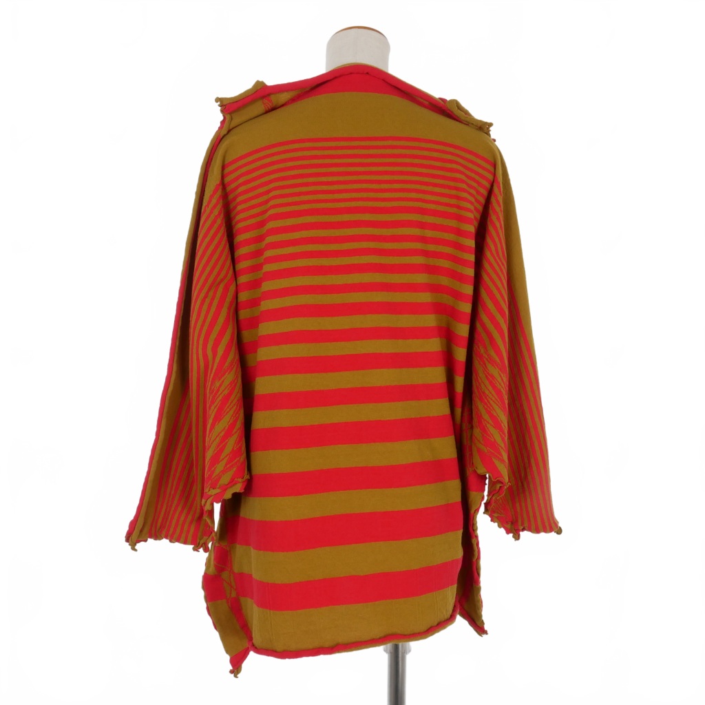 イッセイミヤケ ISSEY MIYAKE A-POC INSIDE Vネック ボーダー ニット 