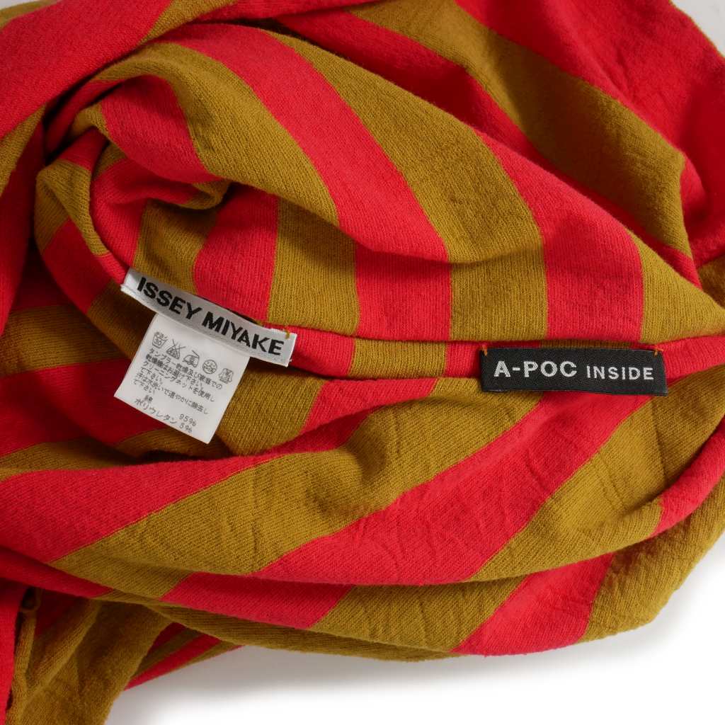 イッセイミヤケ ISSEY MIYAKE A-POC INSIDE Vネック ボーダー