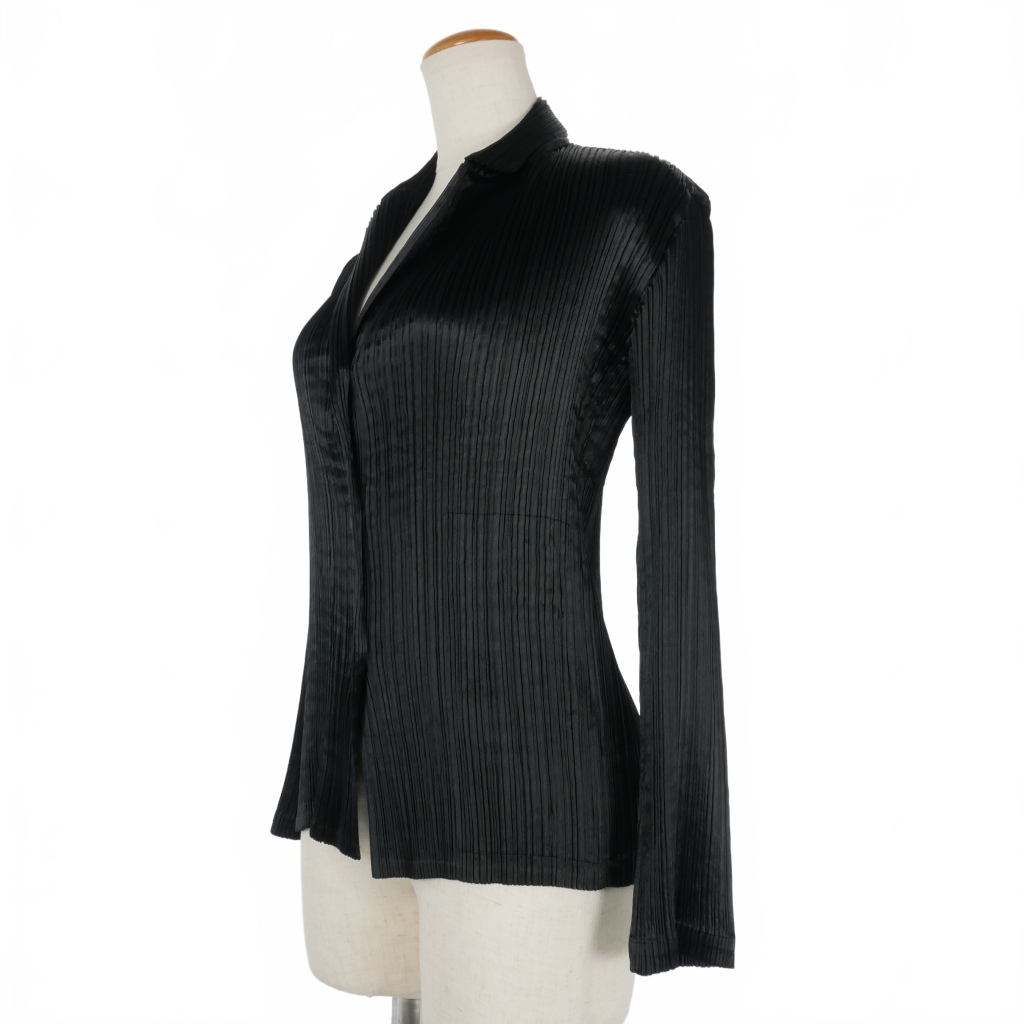 ISSEY MIYAKE　イッセイミヤケ　プリーツトップス　2 イッセイミヤケISSEY MIYAKE ブロックチェックシワプリーツ