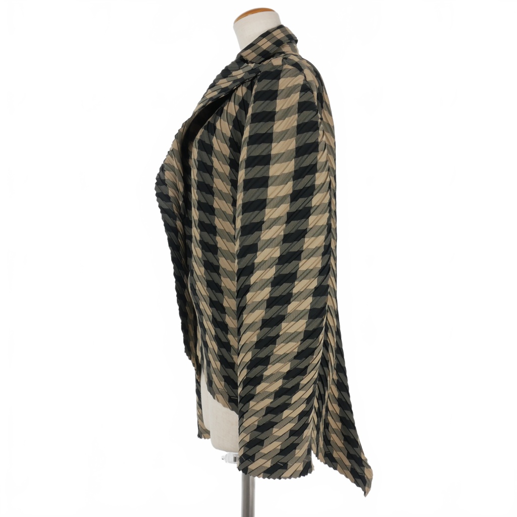 イッセイミヤケ ISSEY MIYAKE 98AW プリーツ ストライプ 燕尾 