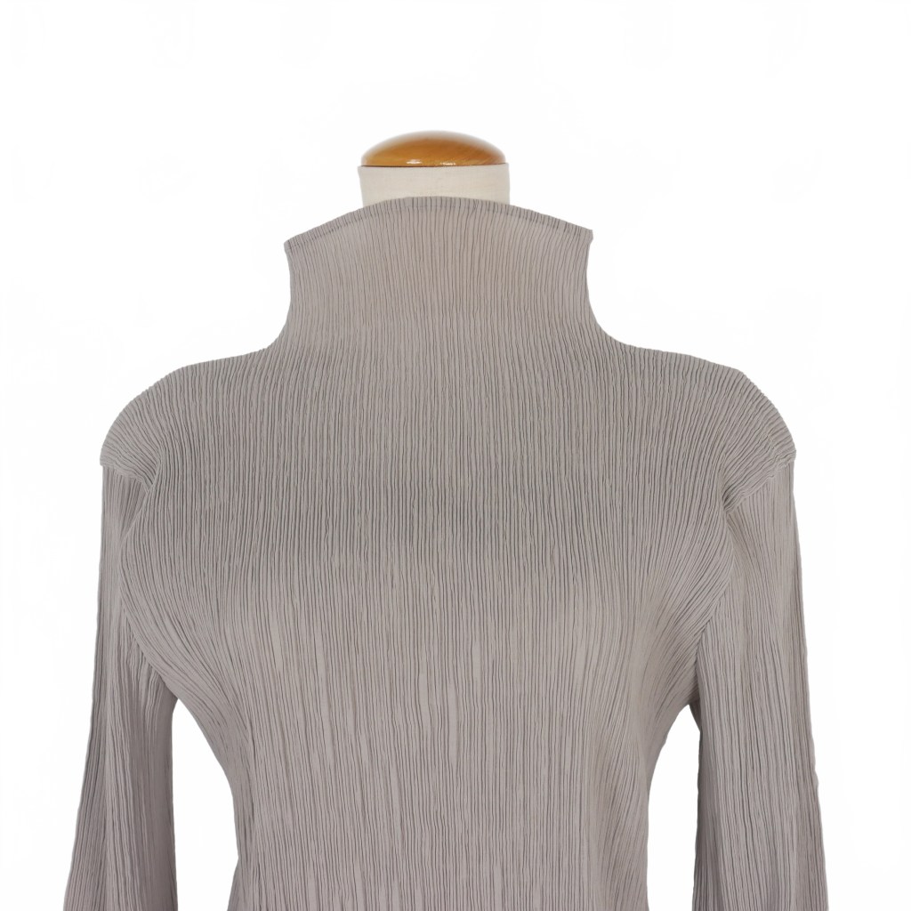 issey miyake 97aw ハイネック プリーツ カットソー イッセイミヤケISSEY MIYAKE ストレッチプリーツハイネック