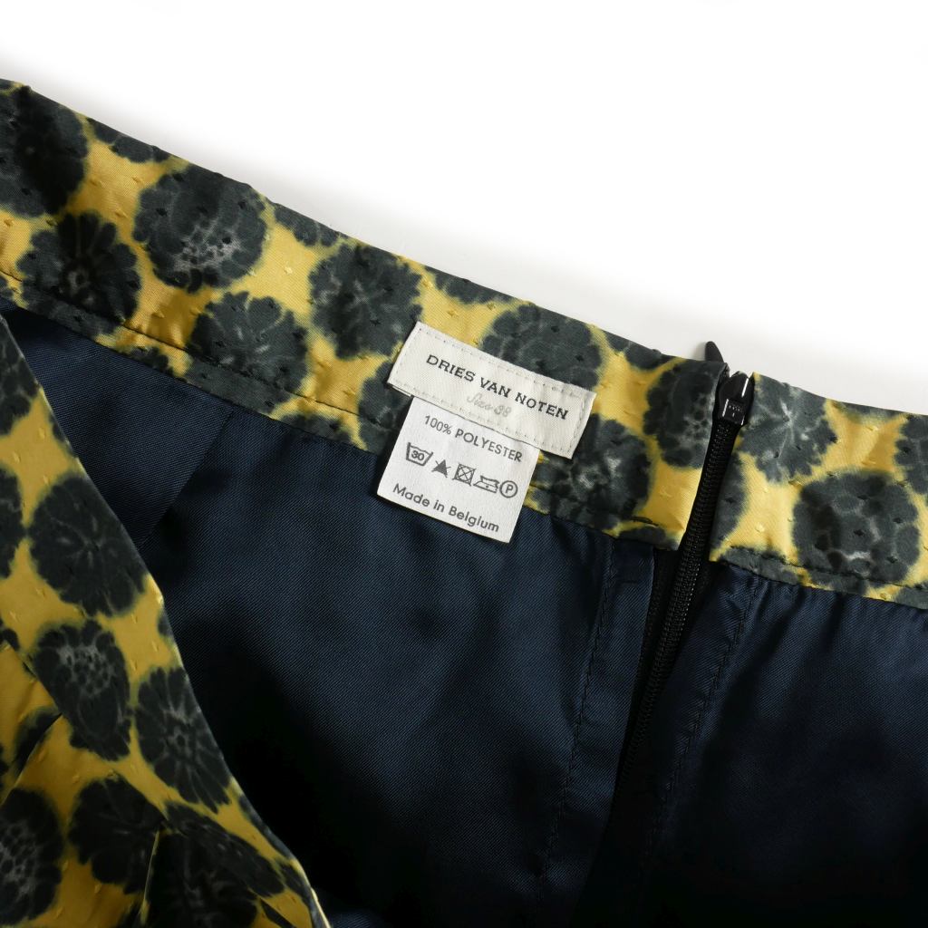 ドリスヴァンノッテン DRIES VAN NOTEN ドット 小紋 花柄 フレア 