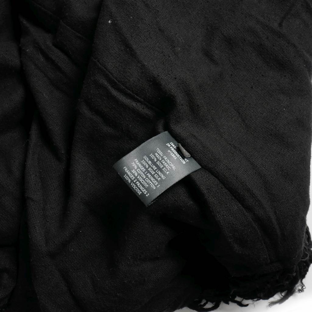Isabel Marant - イザベルマラン シルク フリンジ ロングベスト ジレ S 黒 ブラック イザベルマラン ISABEL MARANT シルク フリンジ ロングベスト