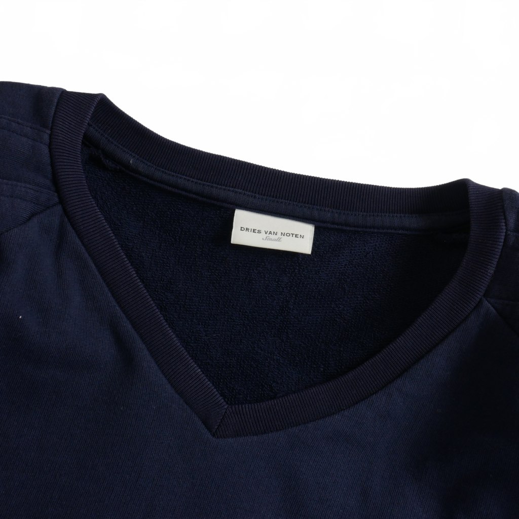 ドリスヴァンノッテン DRIES VAN NOTEN Vネック スウェット Tシャツ 七 