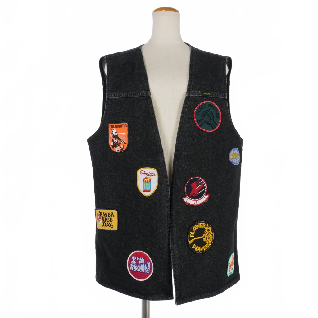 トップス CITYSHOP WAPPN GILLET VEST シティショップ CITY SHOP 23SS Wrangler 別注 WAPPN GILLET ワッペン