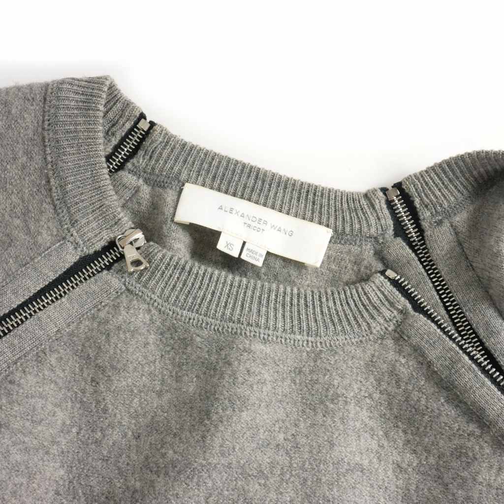 アレキサンダーワン ALEXANDER WANG TRICOT ジップニット セーター 