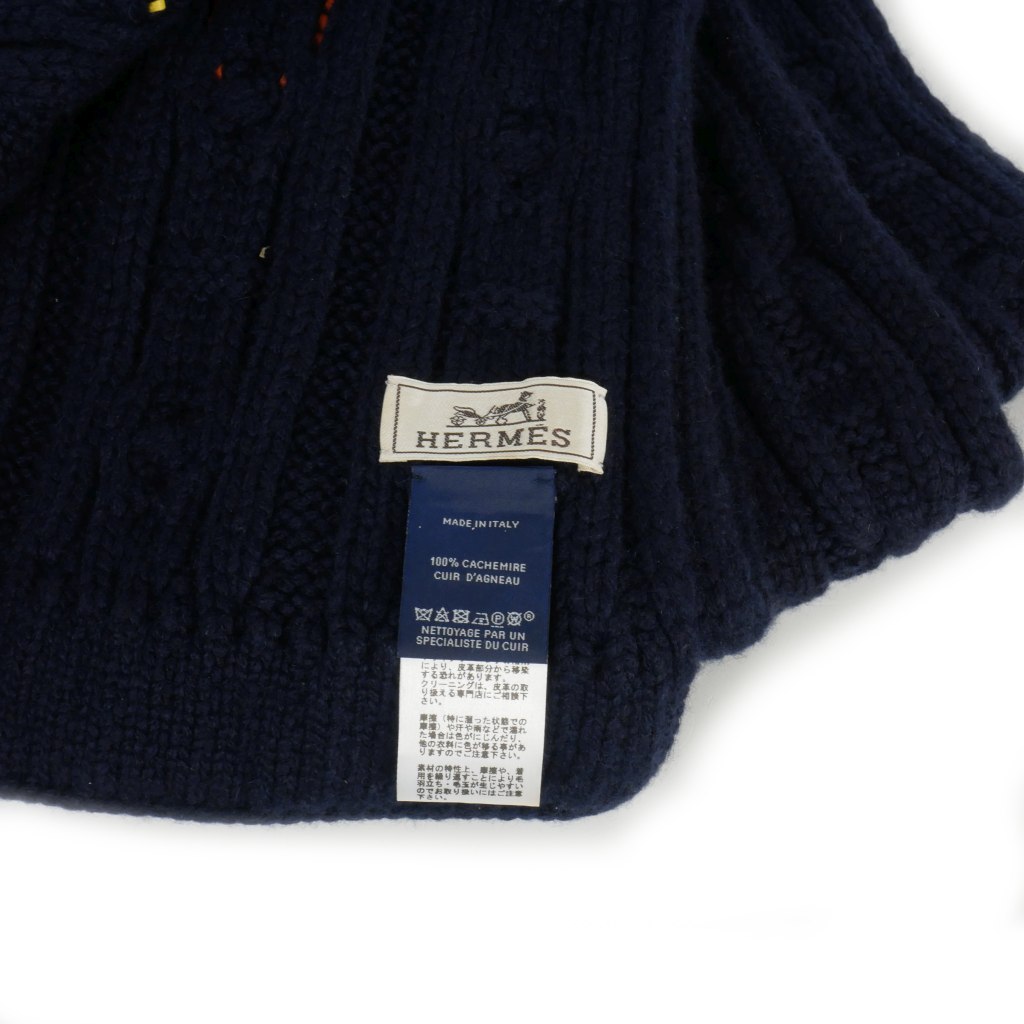HERMES エルメス シェーヌダンクル マフラー ニットマフラー