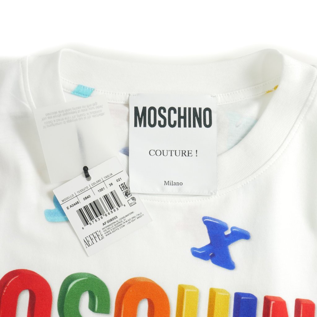 モスキーノ MOSCHINO ダブルクエスチョン プリント カットソー