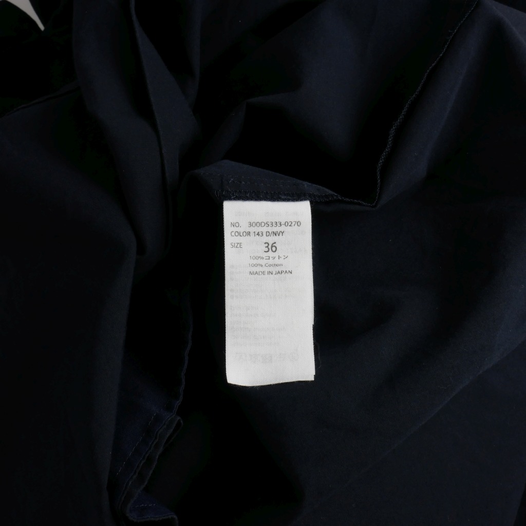 【クリーニング済 】ENFOLD ロングシャツ 36 変形 アシメ 接触冷感】【UV対策】【ウォッシャブル】シアーブレンドロング