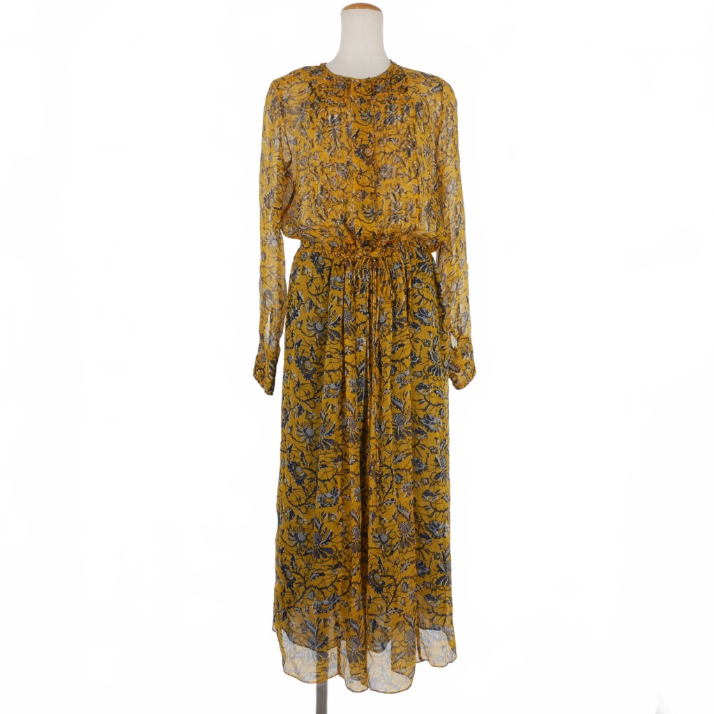 【Tinkeeerさま】イザベルマランエトワール＊花柄グリーンシャツワンピース イザベルマランエトワール 花柄ワンピース グリーン イザベルマラン花